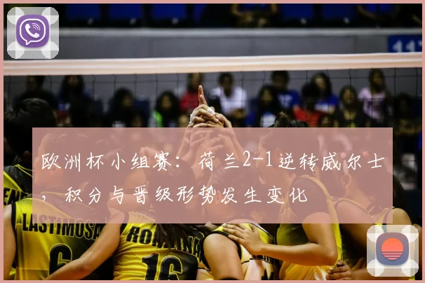 欧洲杯小组赛:荷兰2-1逆转威尔士,积分与晋级形势发生变化